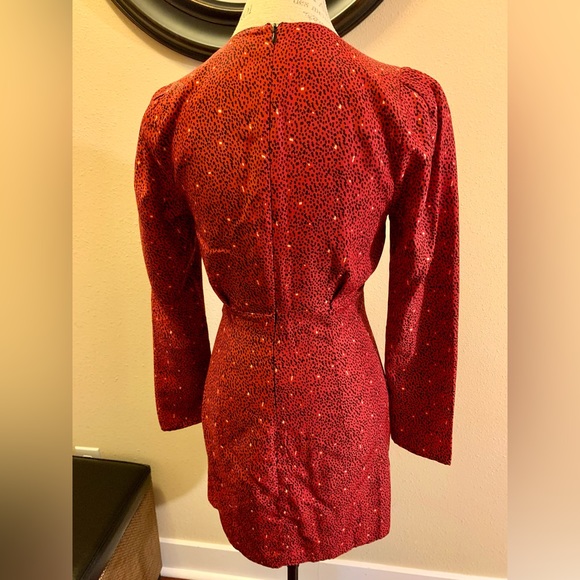 LN ZARA RUCHED FRONT DRESS. FULLY LINED. HIDDEN BACK ZIPPER. DRESS IS FITTED. - Picture 8 of 16